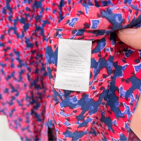 Talbots Womens Floral Cotton Pintuck Blouse Size 3X - Picture 7 of 11